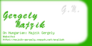 gergely majzik business card